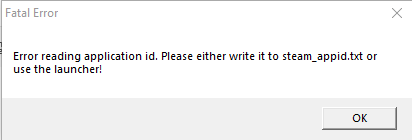 left 4 dead 2 error reading application id